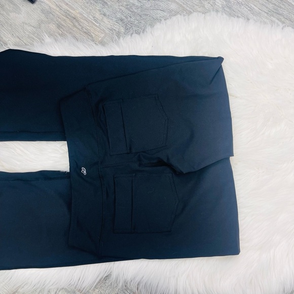 NWT Yogipace Black Stretchy Bootcut Yoga Pants Workout Back Pockets - Picture 6 of 6